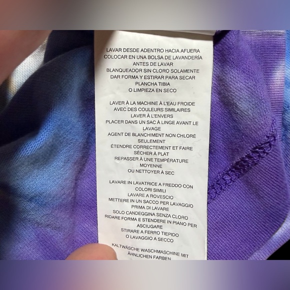 Michael Kors Red and Yellow Tie-Dye Shirt - Picture 10 of 11